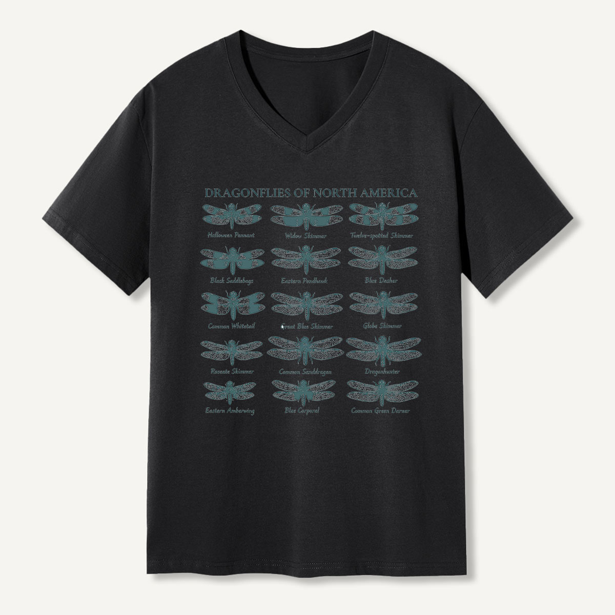 Dragonflies Of North America Field Guide V-neck T-Shirt