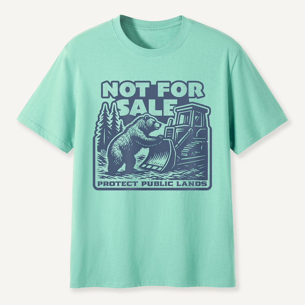 Not for Sale Protect Public Lands Bear Protest T-Shirt