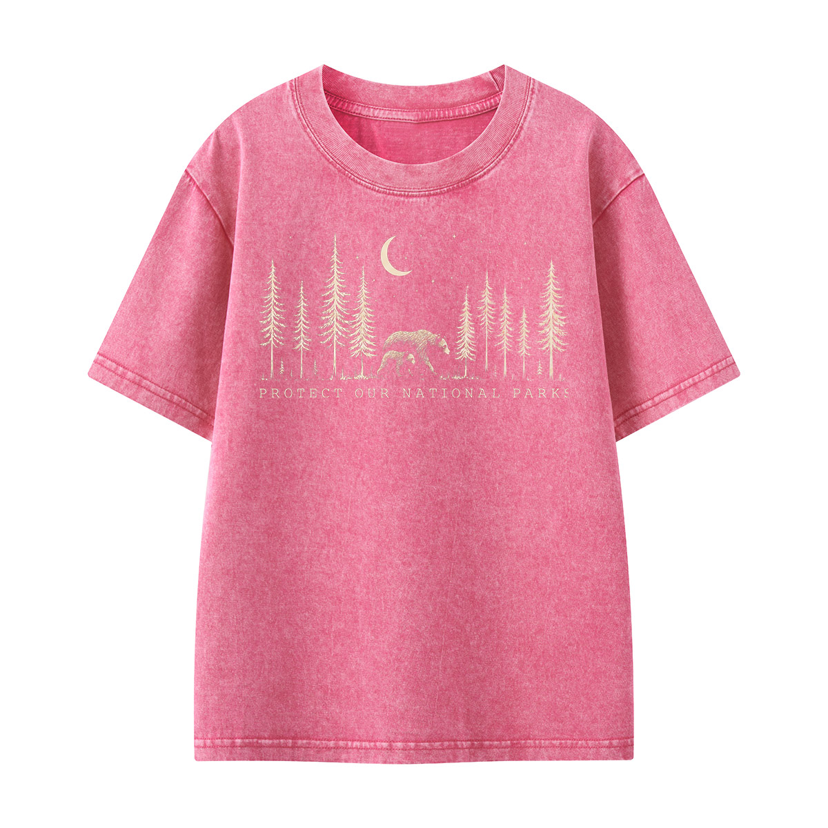 Protect The National Parks Environmental Activism Kids Washed T-Shirt
