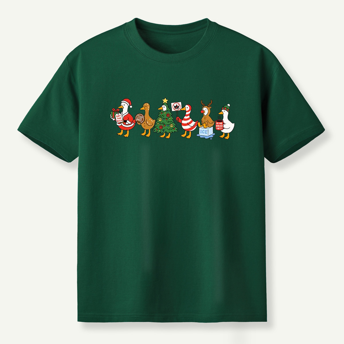 Chaotic Christmas Goose Parade T-Shirt