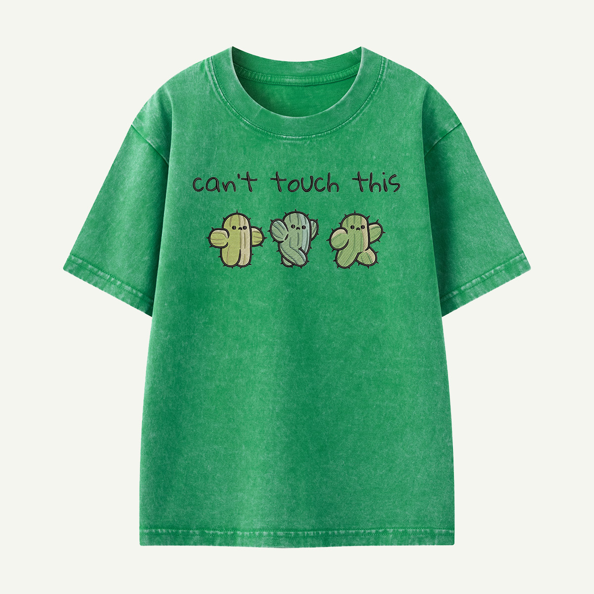 Cactus Trio Can’t Touch This Kids Washed T-Shirt