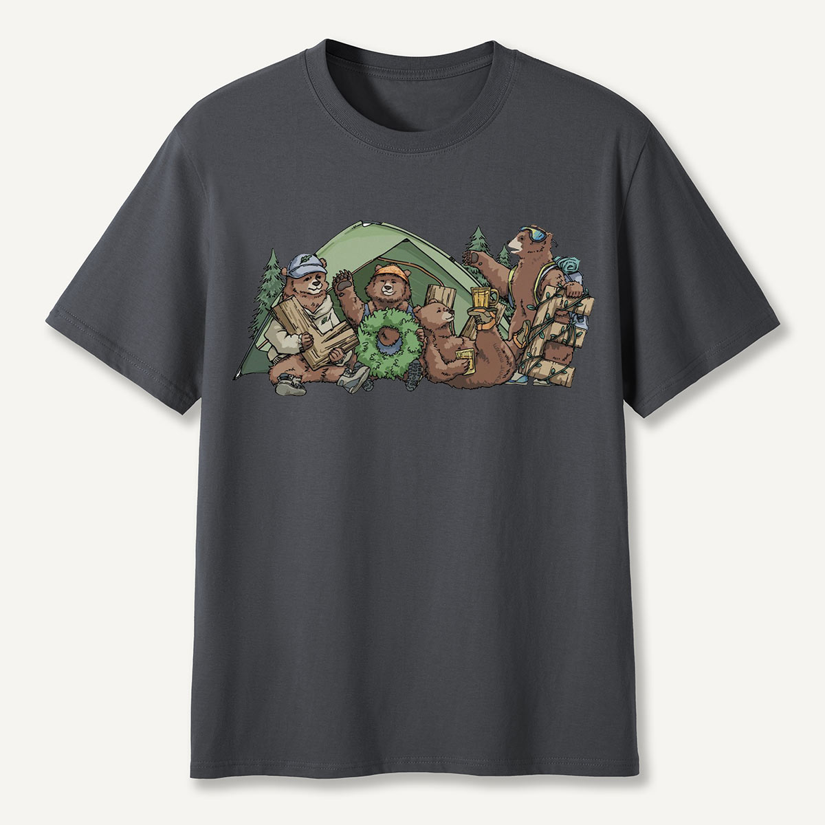Happy Camping Bears T-Shirt