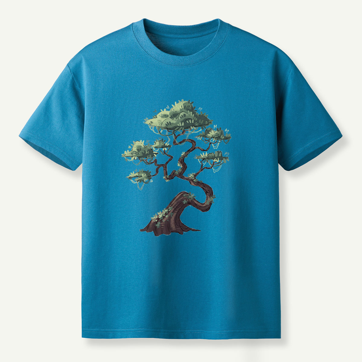 Windswept Pine Tree Ink Art T-Shirt