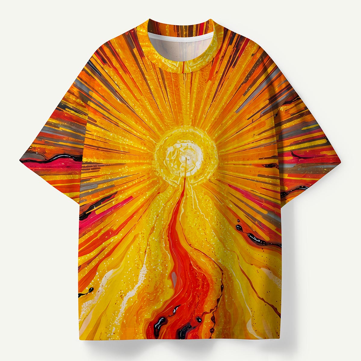 Radiant Sunburst Eco All-Over Print T-Shirt