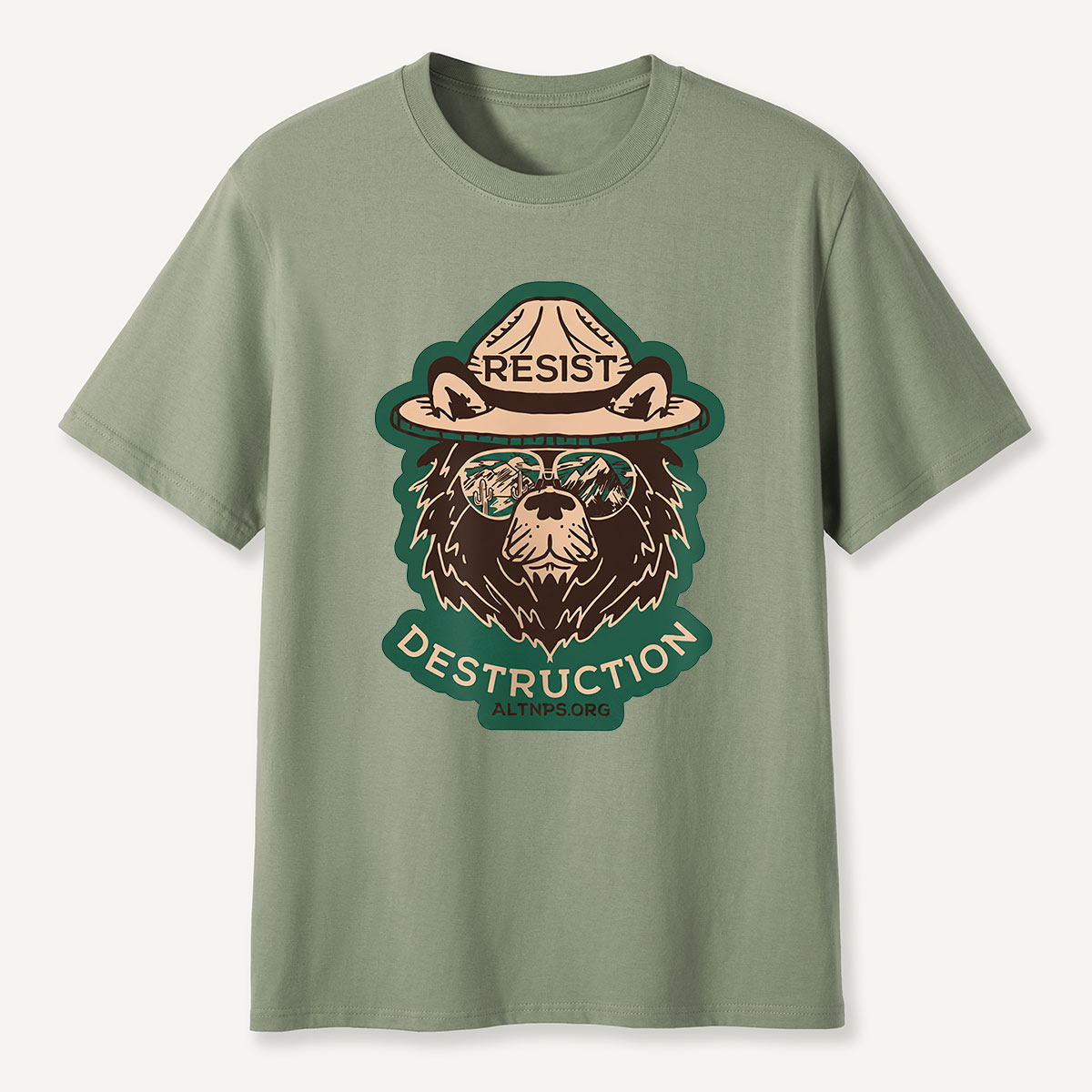 Resist Destruction Ranger Bear Activist T-Shirt