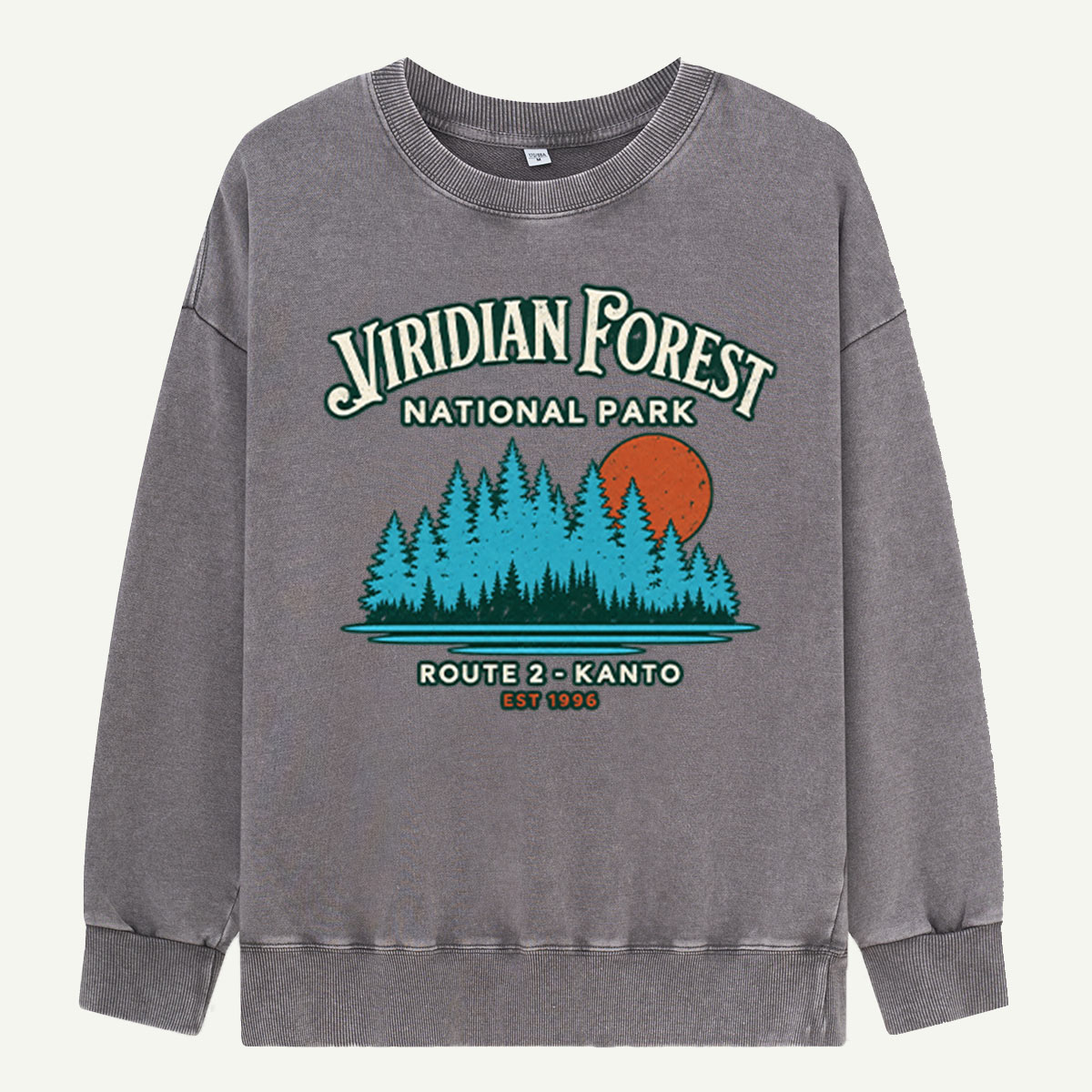 Viridian Forest National Park Route Two Kanto Washed Sweatshirts
