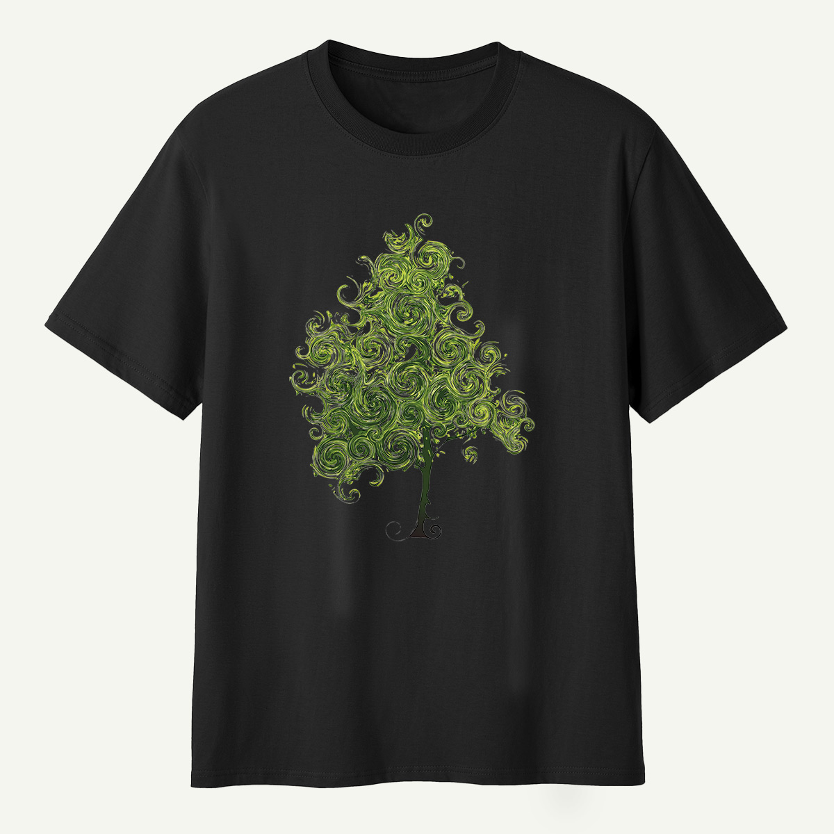 Whimsical Spiral Tree T-Shirt