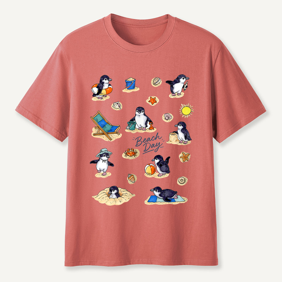 Penguin Beach Day T-Shirt