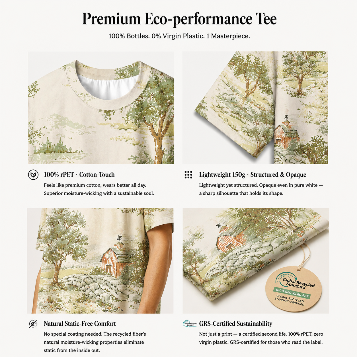 Cozy Countryside Cottage Premium Eco Tee