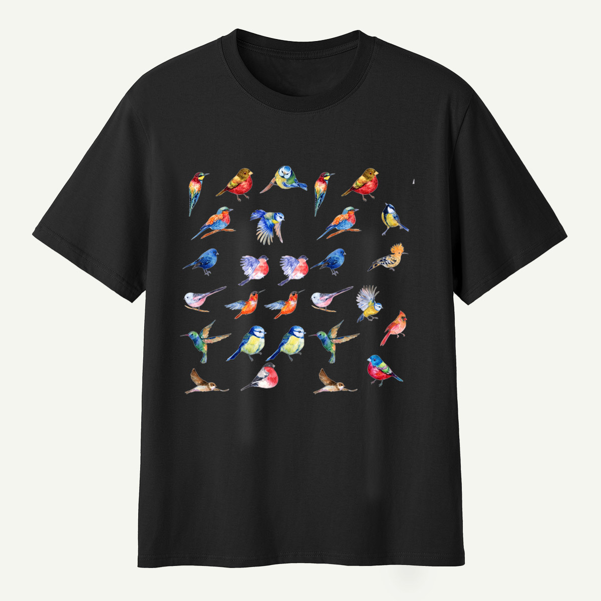 Colorful Birds Watercolor Collection T-Shirt