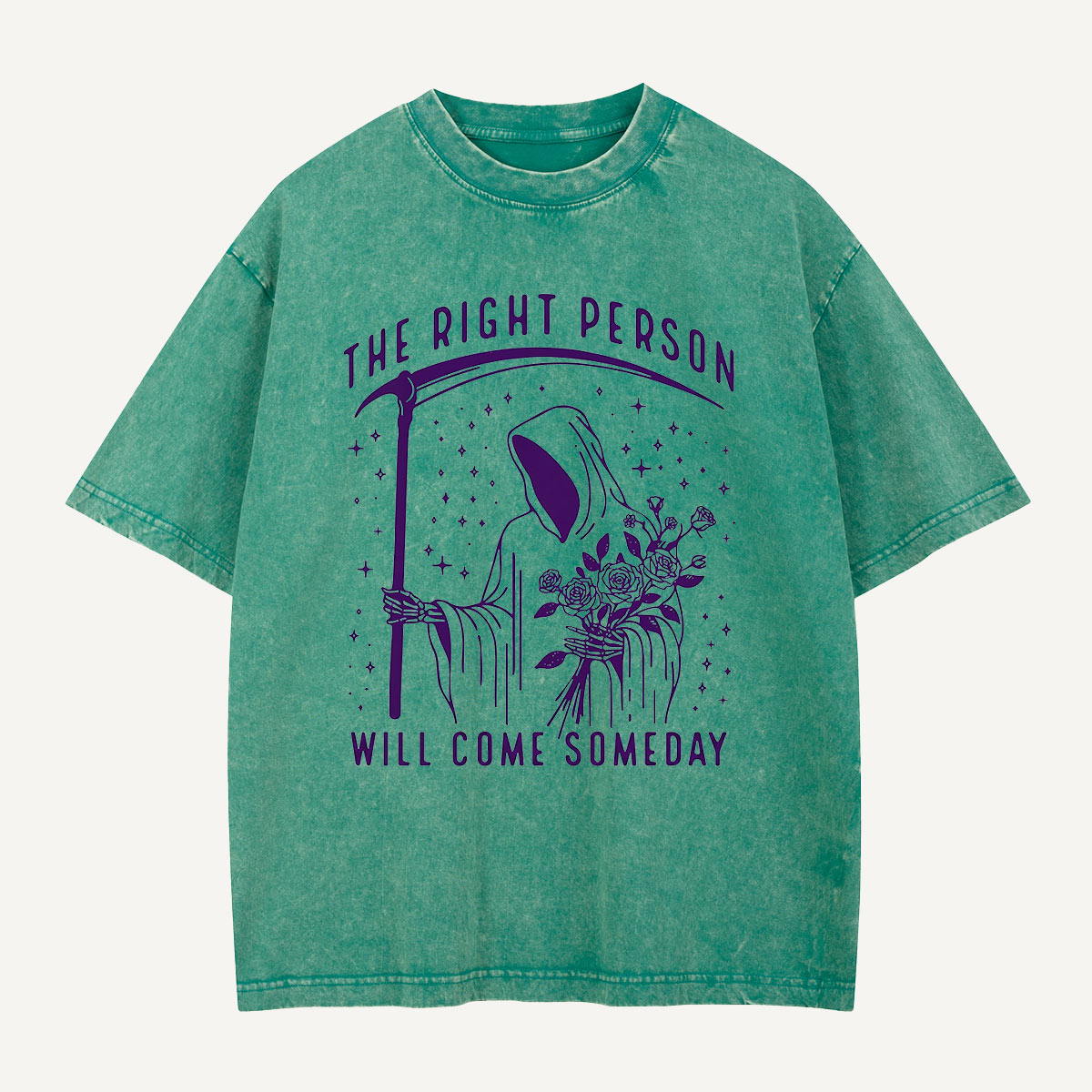 The Right Person Will Come Someday Washed T-Shirt
