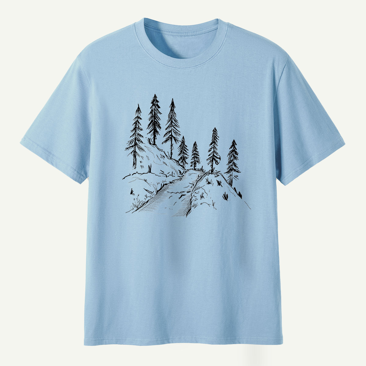 Pine Forest Ridge Sketch T-Shirt