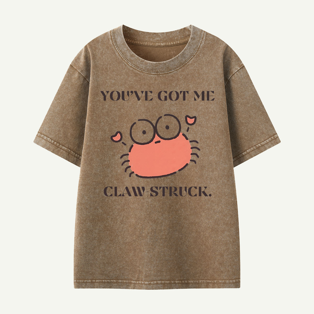 You’ve Got Me Claw Struck Crab Kids Washed T-Shirt