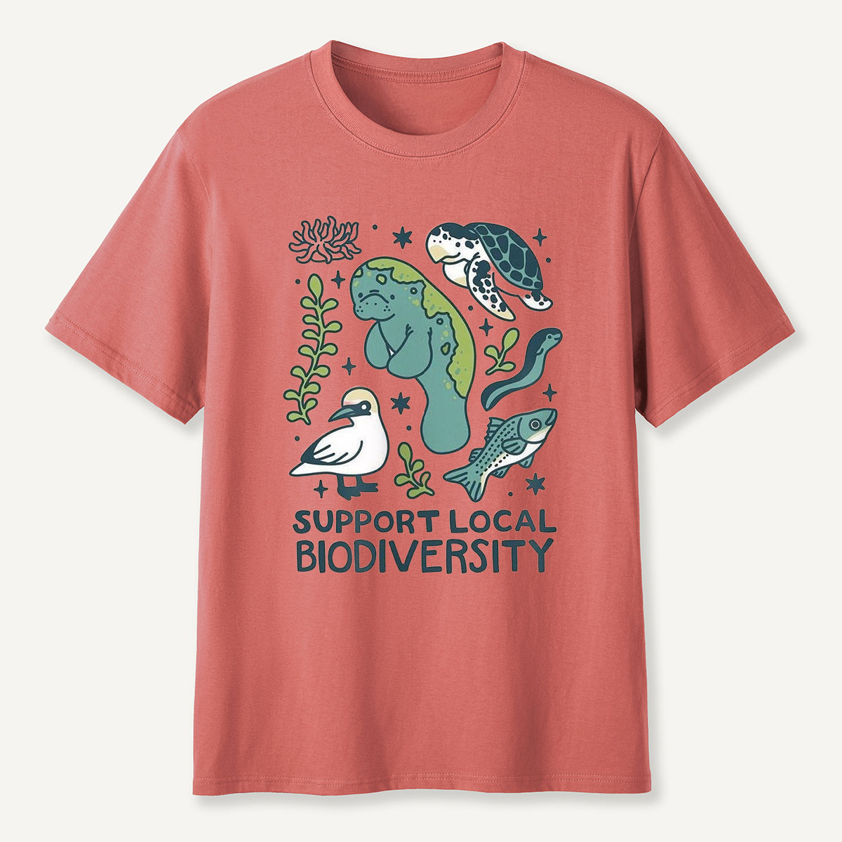 Support Local Biodiversity Aquatic Animals T-Shirt