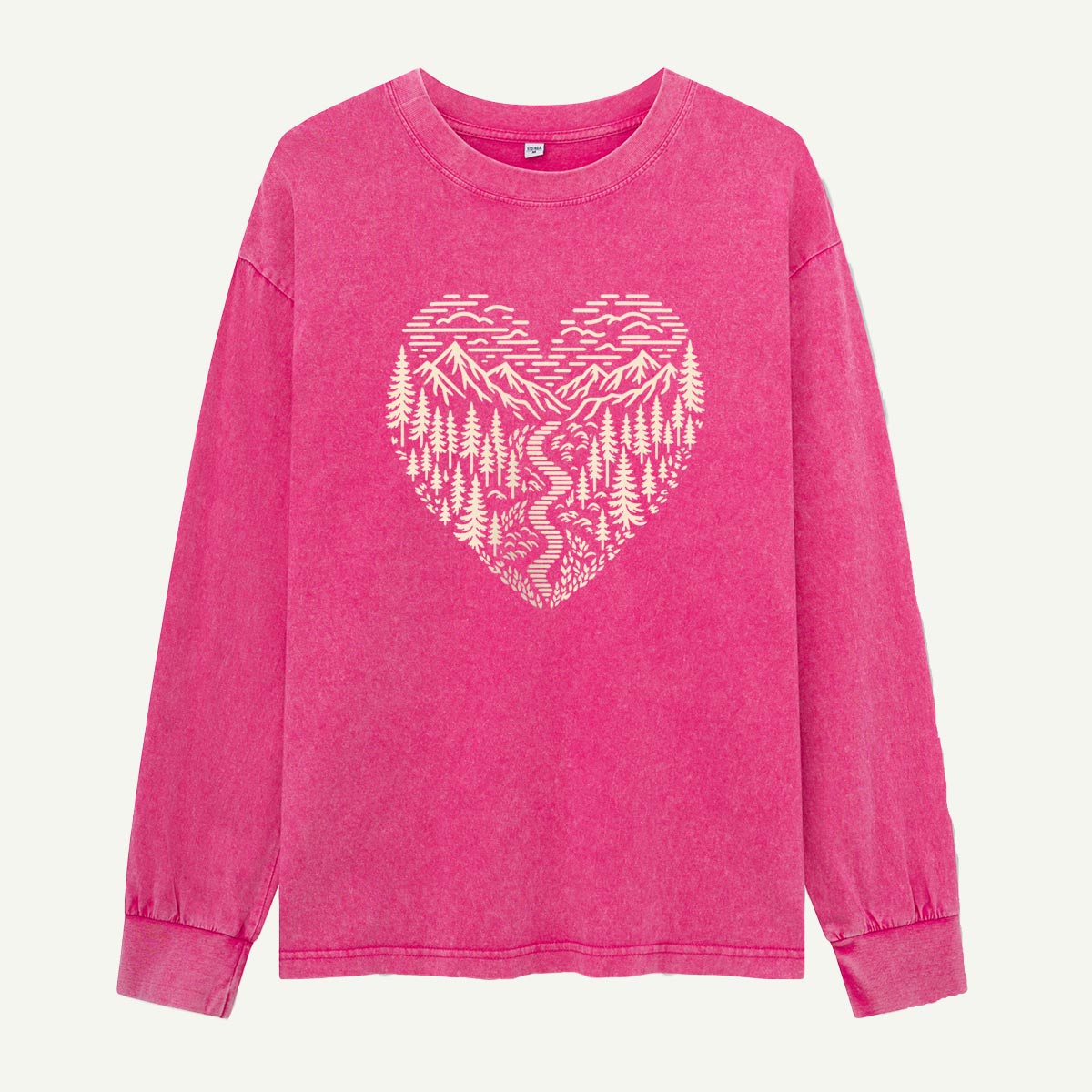 Where the Wild Heart Wanders Washed Long Sleeves