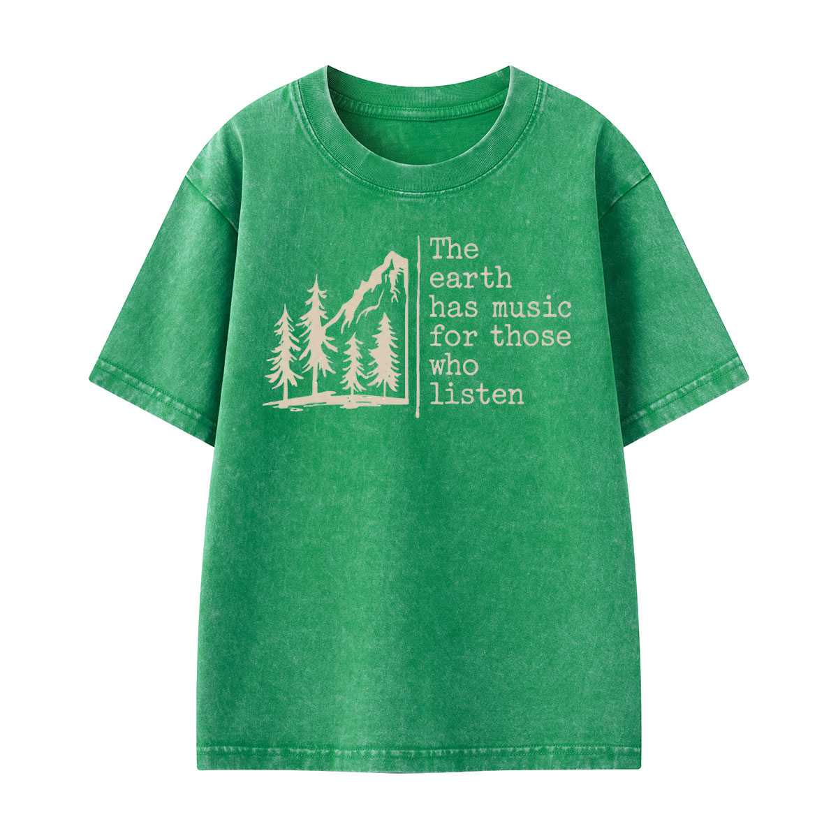 The Earth Has Music Kids Washed T-Shirt