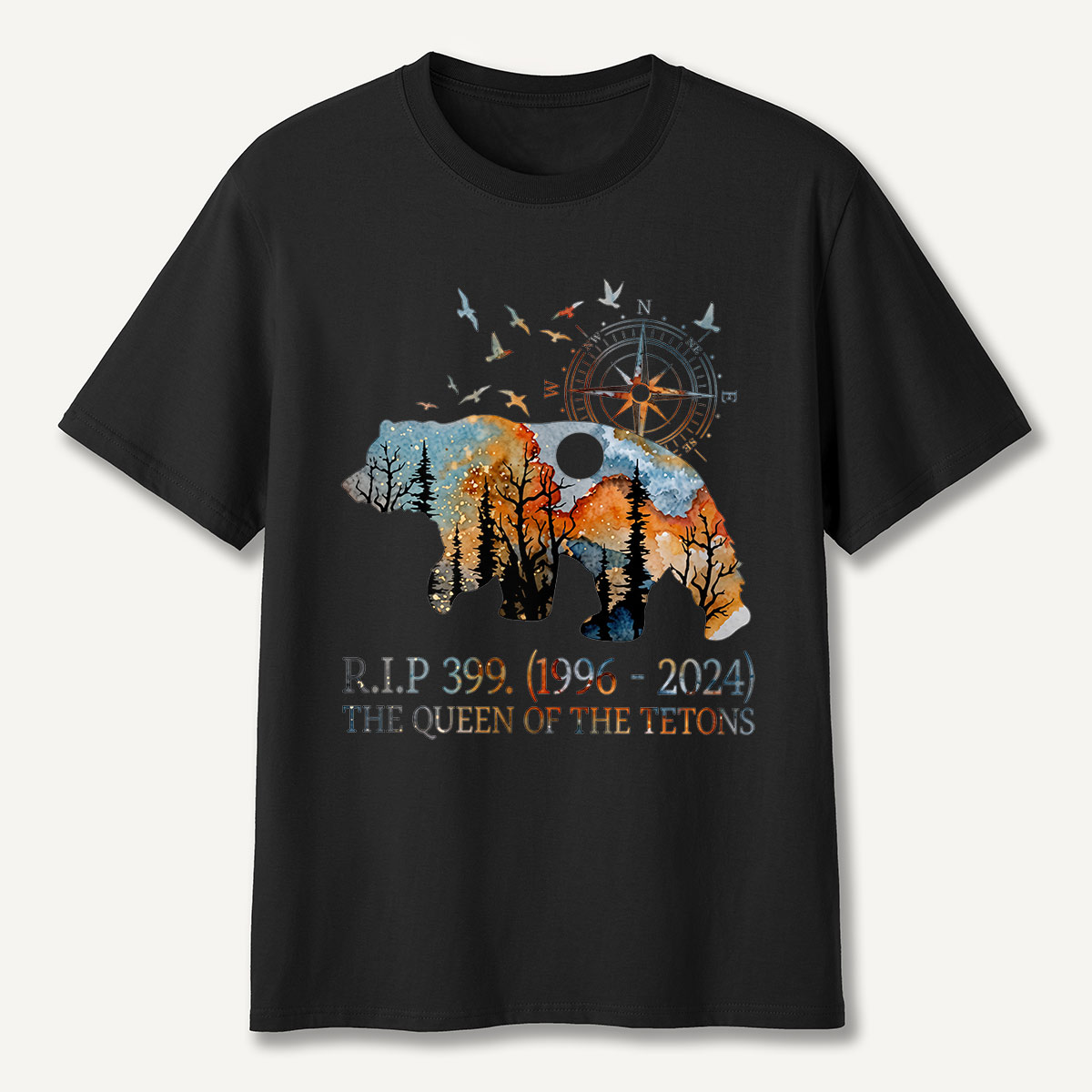 RIP 399 Queen of the Tetons Bear Memoria T-Shirt