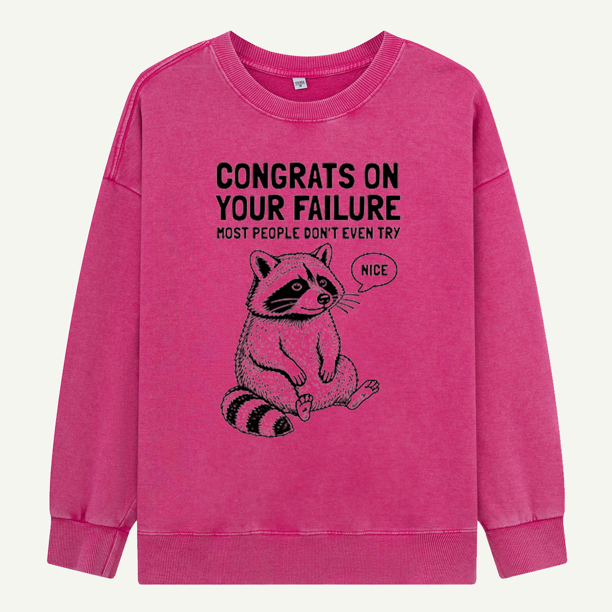 Raccoon Failure Support Club Washed Sweatshirts
