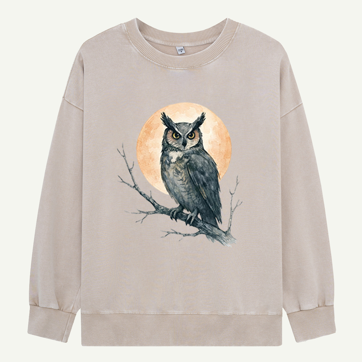 Twilight Owl Washed Sweatshirts