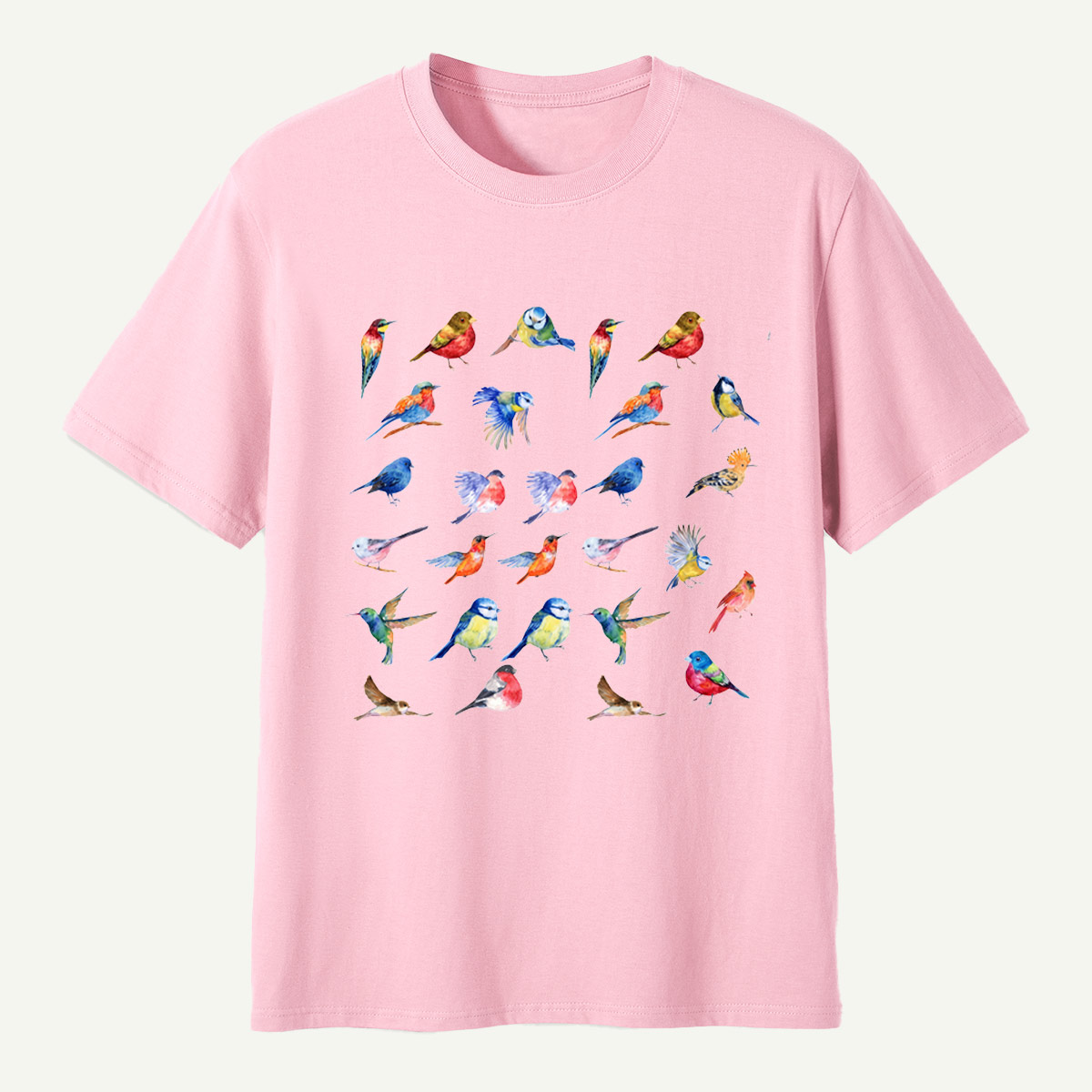 Colorful Birds Watercolor Collection T-Shirt