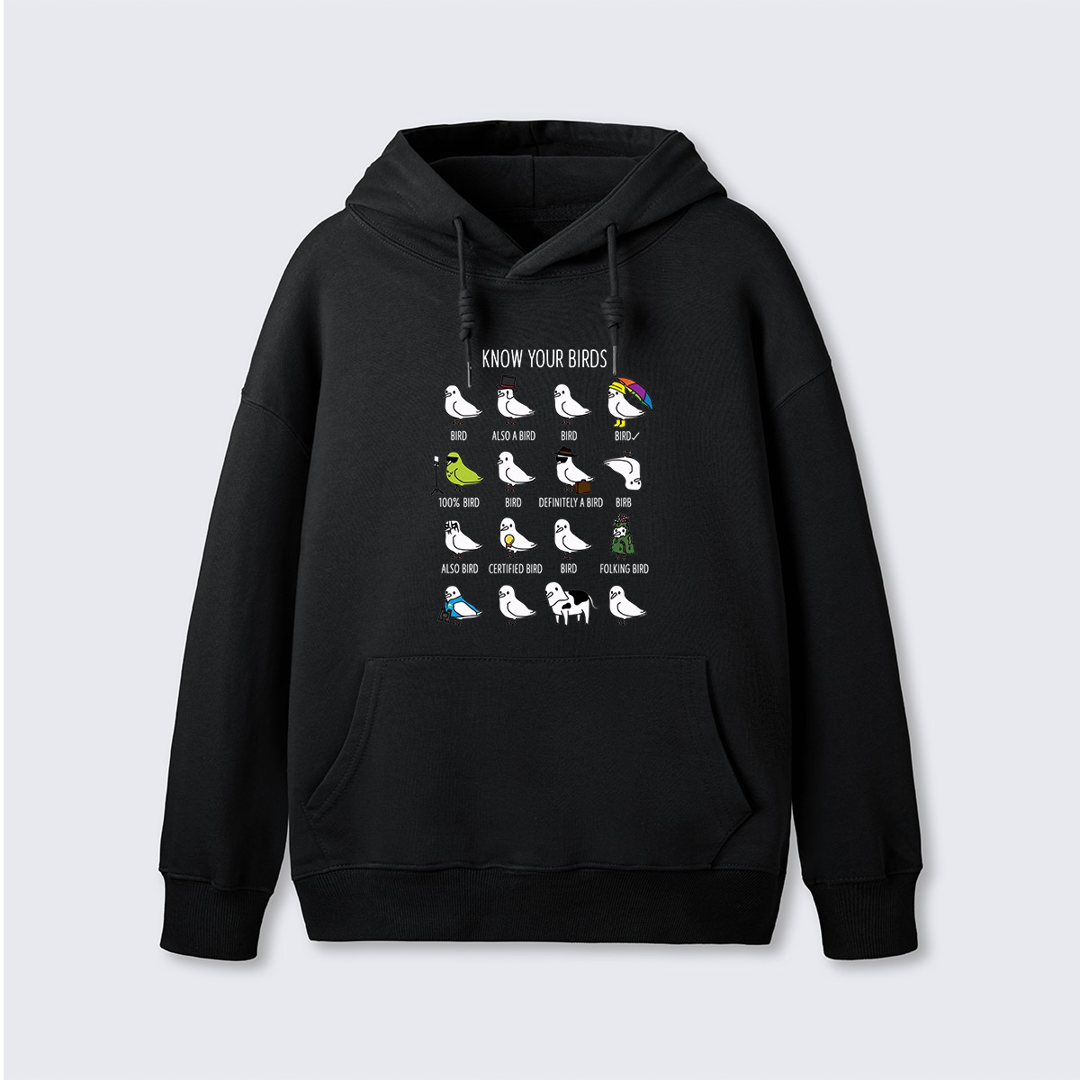 Know Your Birds Bird Chart Hoodie