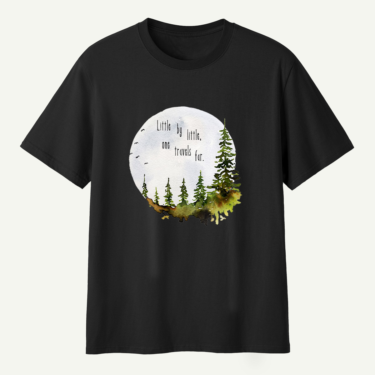 Life Is Better In The Woods Forest Circle T-Shirt