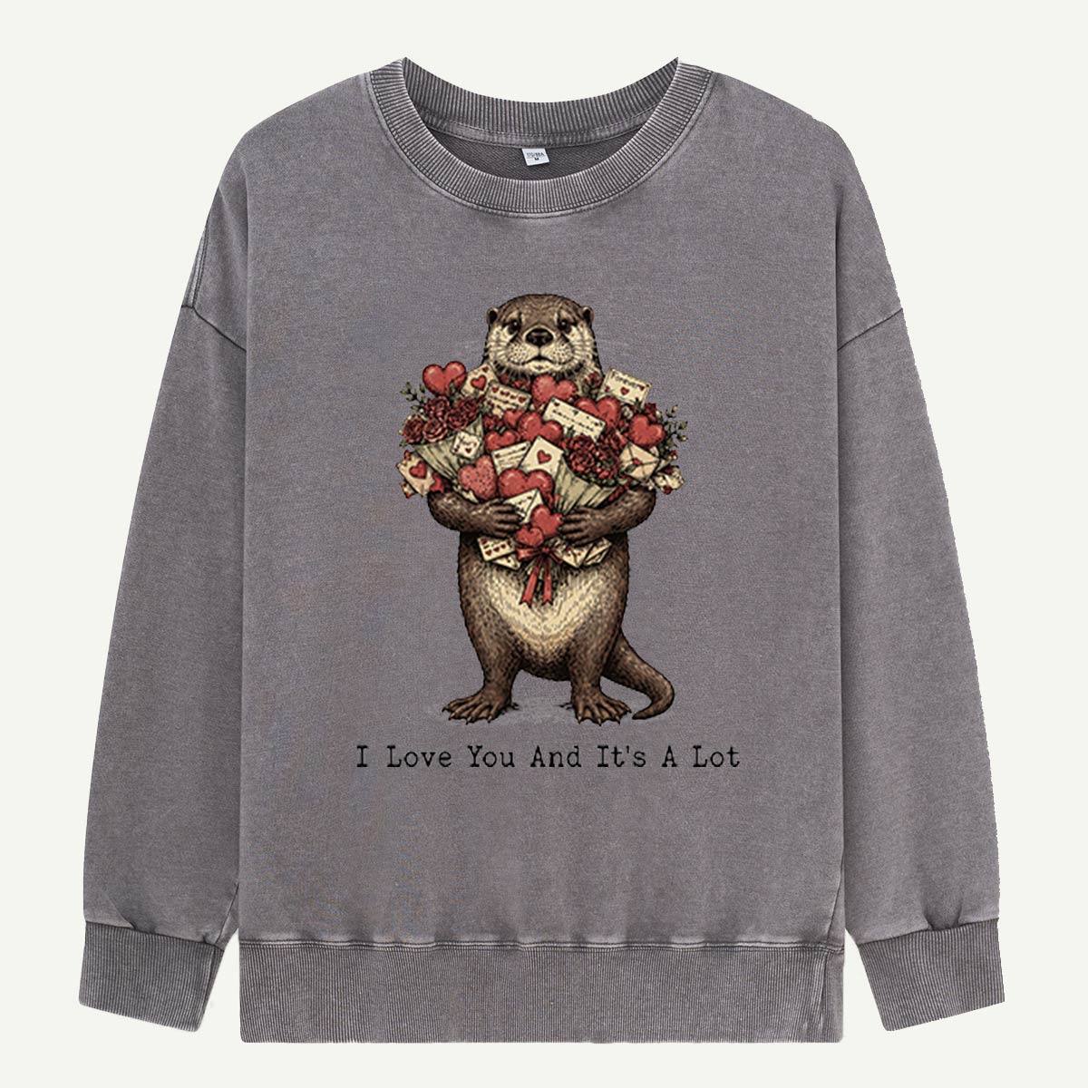 Otterly a Lot of Love Washed Sweatshirts