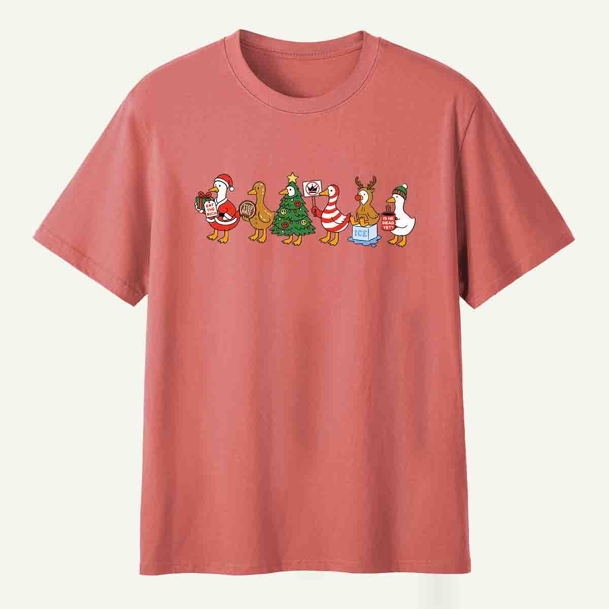 Chaotic Christmas Goose Parade T-Shirt