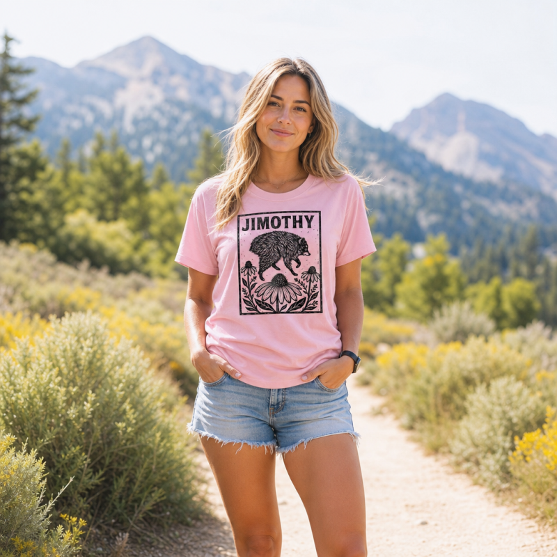 Jimothy Floral Framed Creature T-Shirt