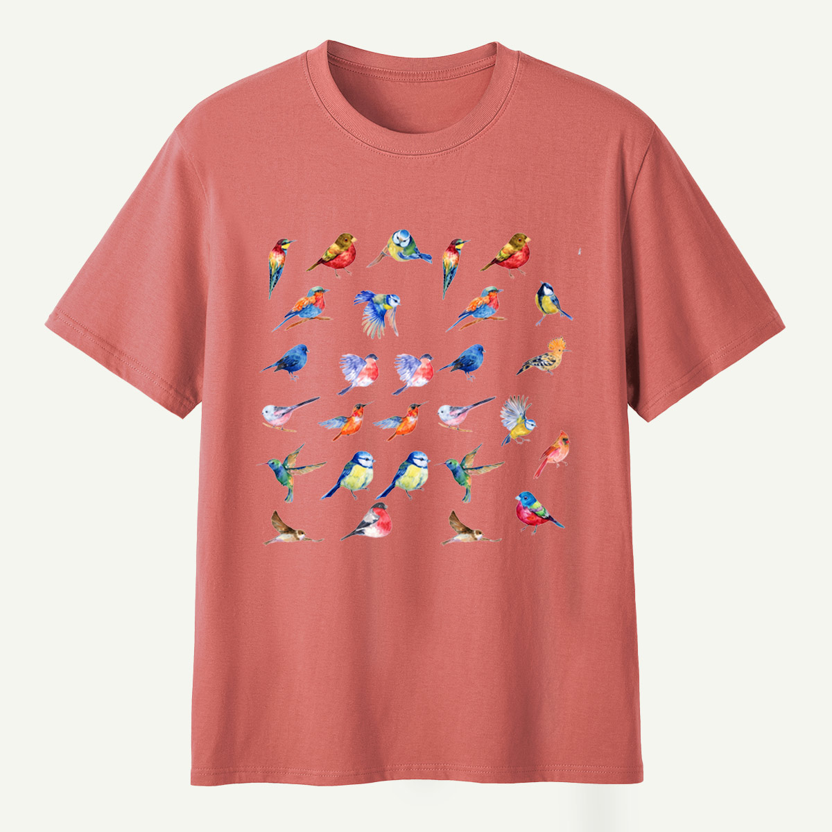 Colorful Birds Watercolor Collection T-Shirt