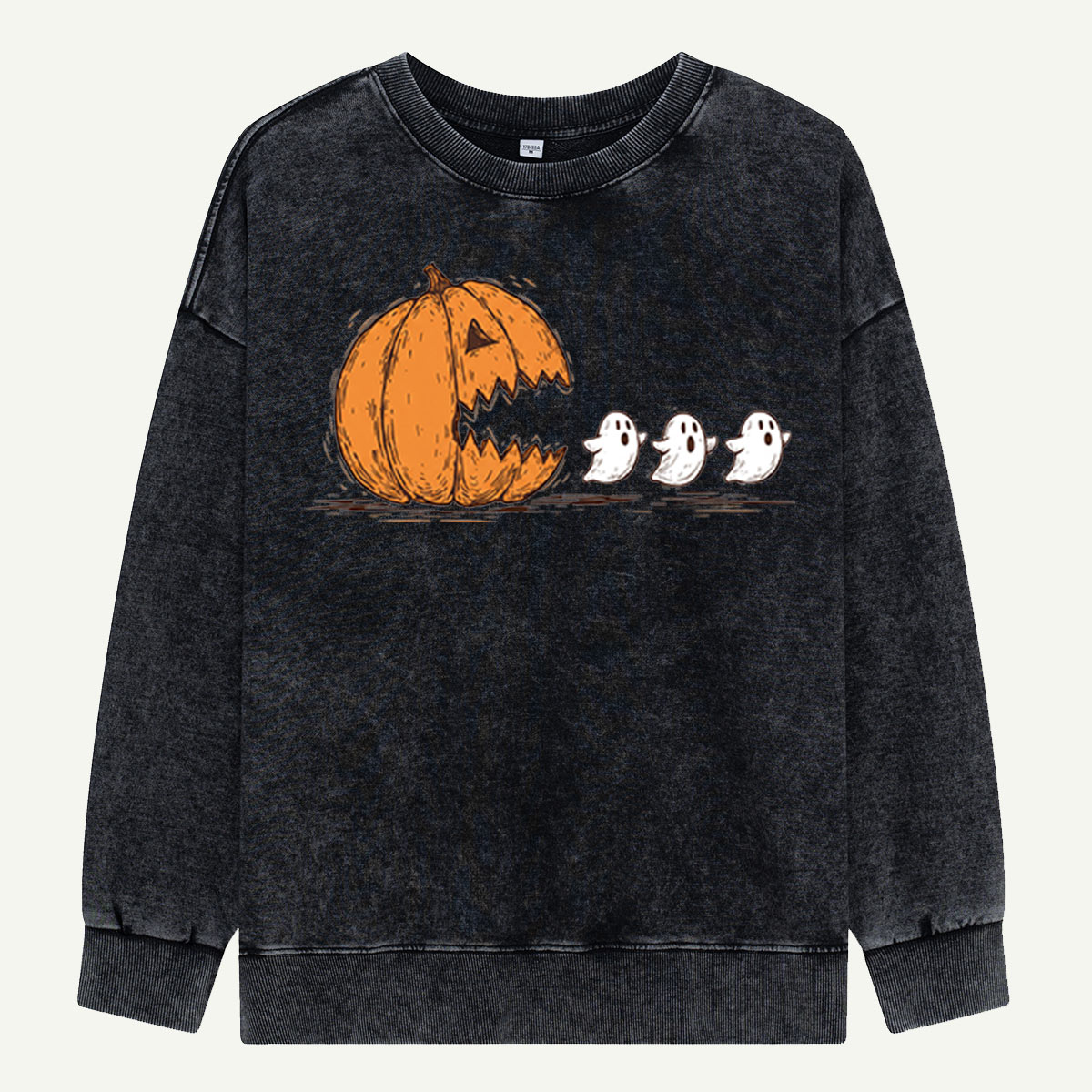 Pumpkin Chomps Ghosts Washed Sweatshirts