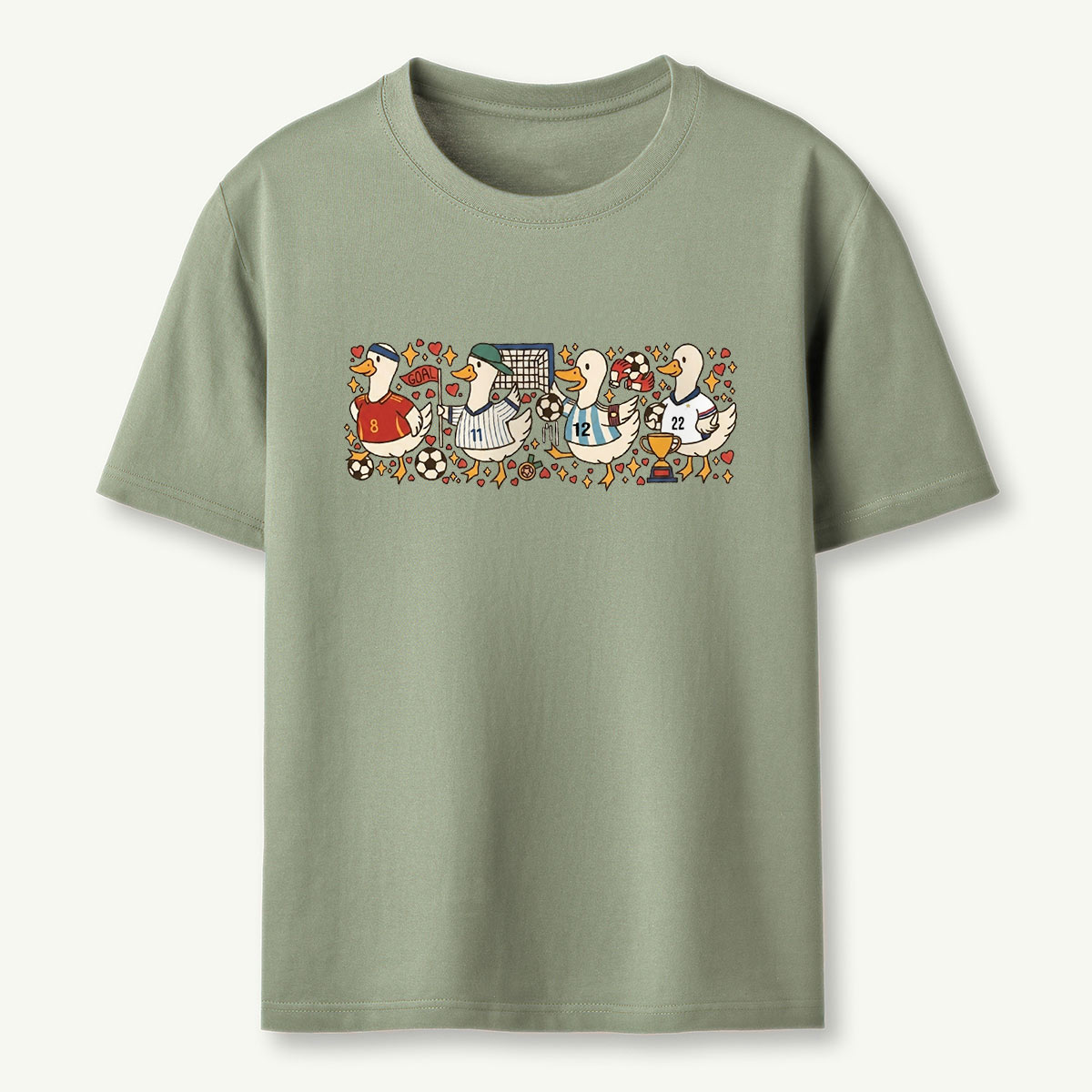 Soccer Ducks Football Team T‑Shirt
