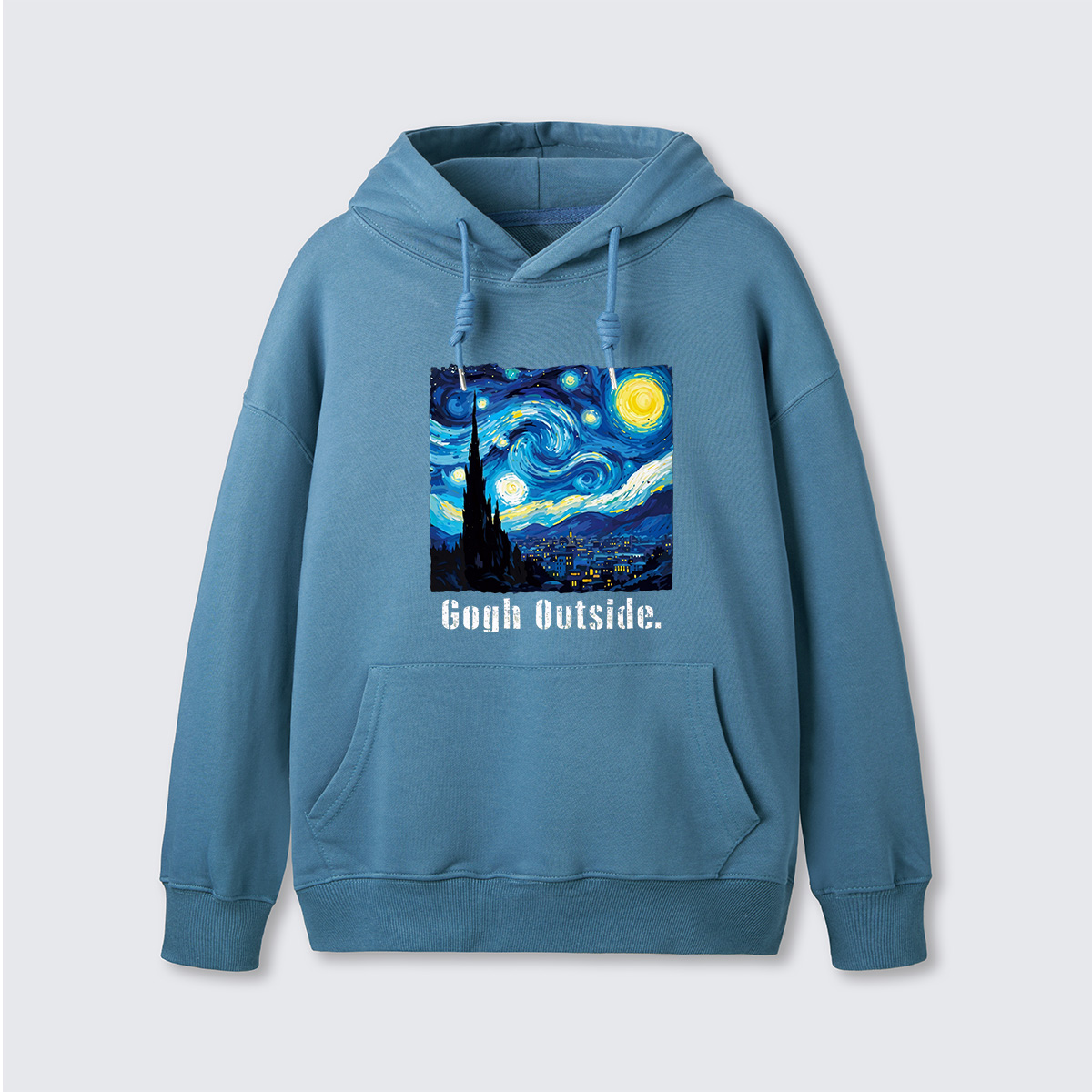 Swirl Night Sky Gogh Outside Hoodie