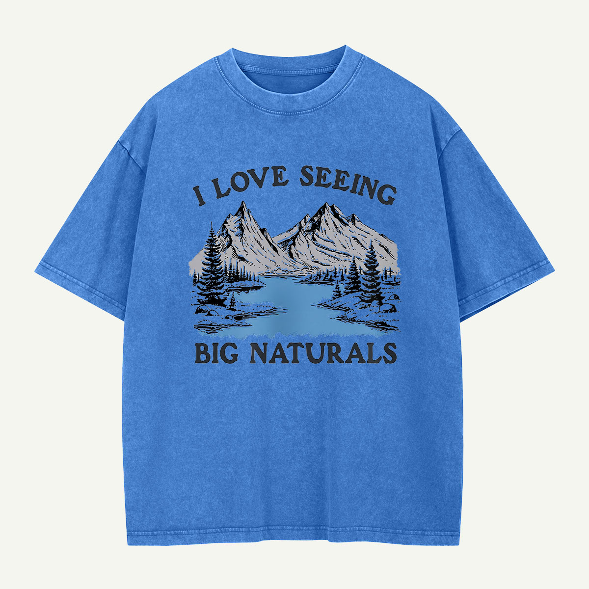 Big Naturals Mountain View Washed T-Shirt