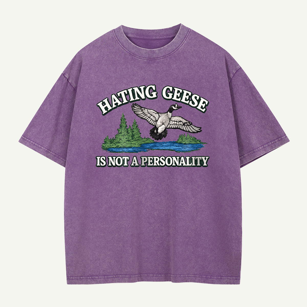 Hating Geese Washed T-Shirt