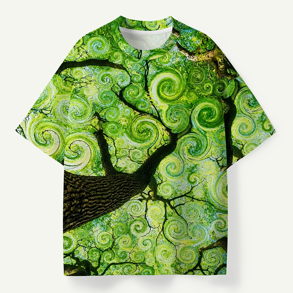Van Gogh Forest Swirl Premium Cotton Tee