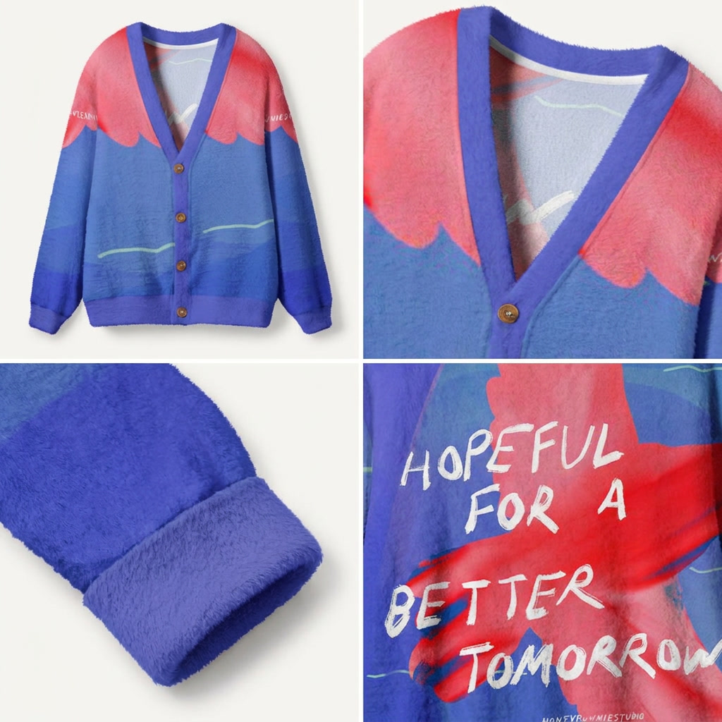 Daisy Picnic Days Ugly Cardigan Sweaters