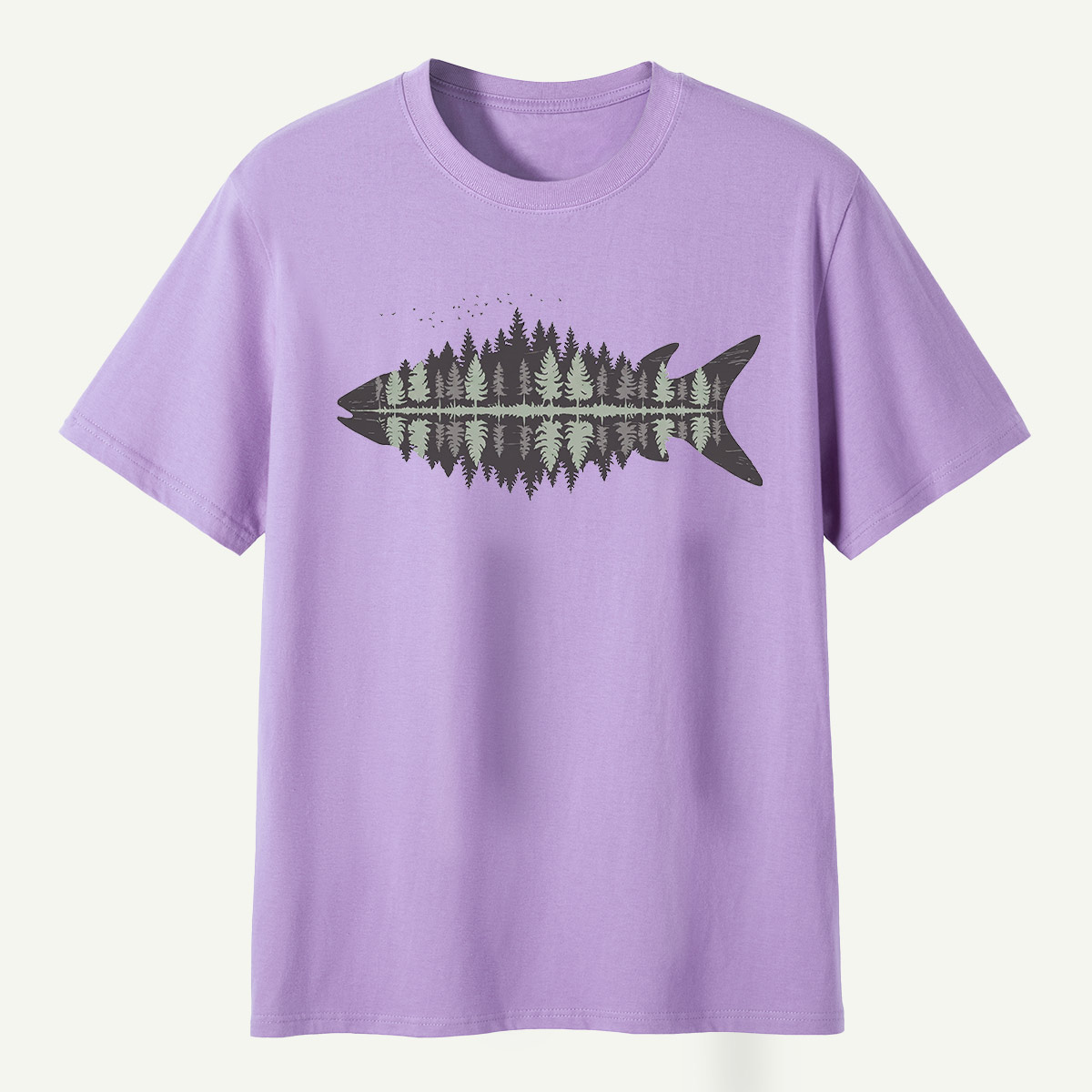 Fish Skeleton Minimalist Anatomy T-Shirt