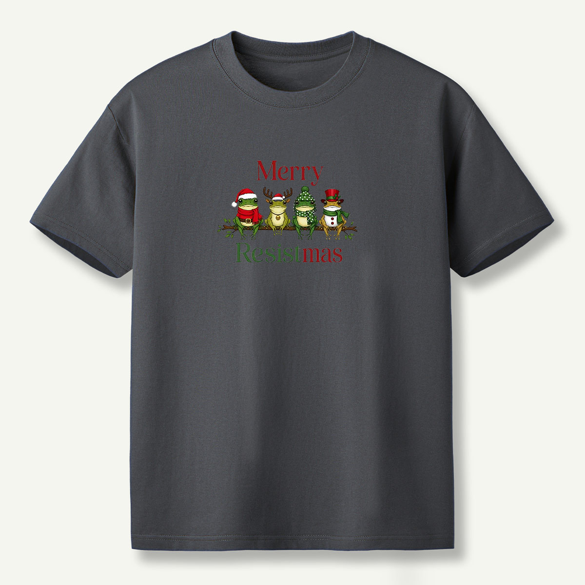 Merry Resistmas Christmas Frogs T-Shirt