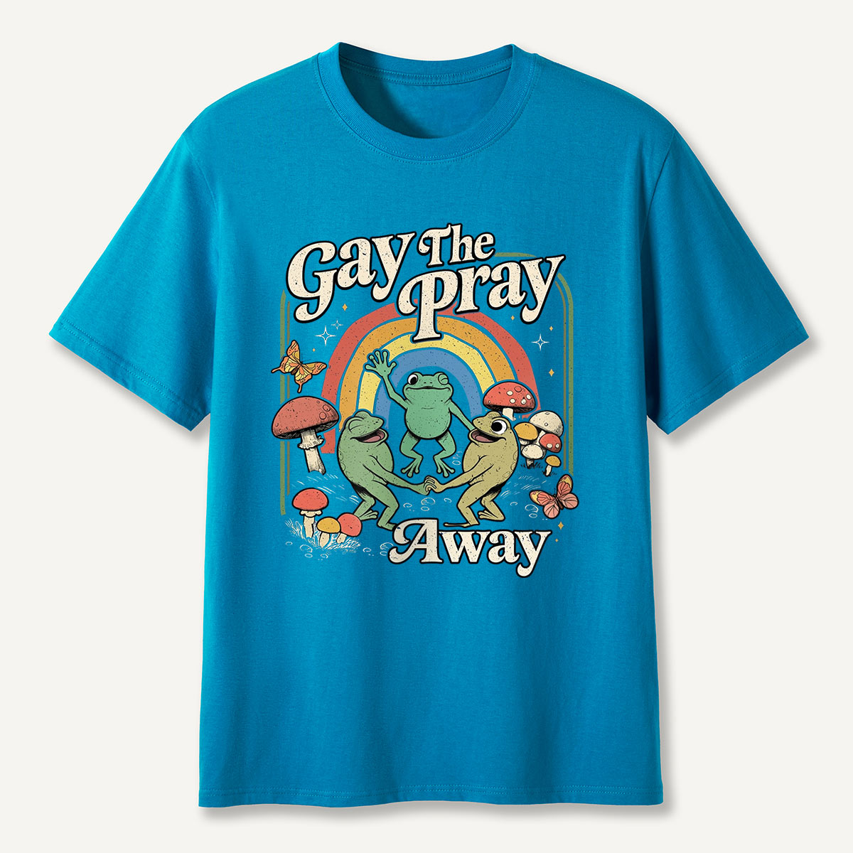 Frogs Rainbow Mushroom T-Shirt