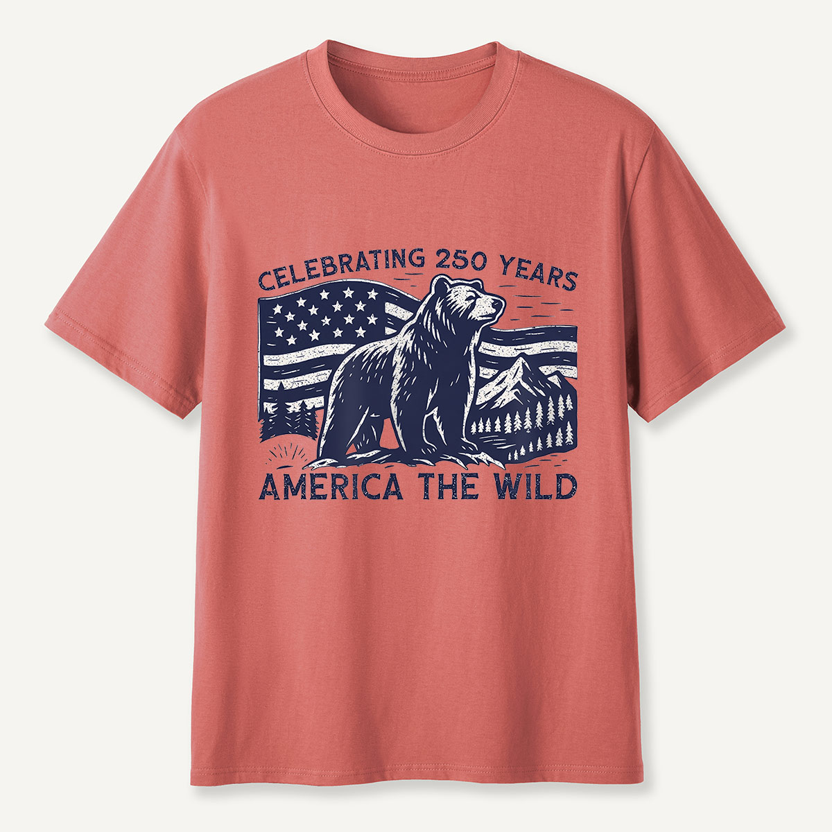 America the Wild 250 Years Bear T-Shirt