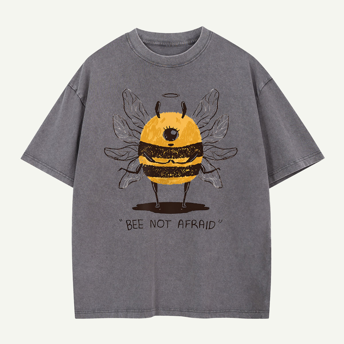 Bee Not Afraid Washed T-Shirt