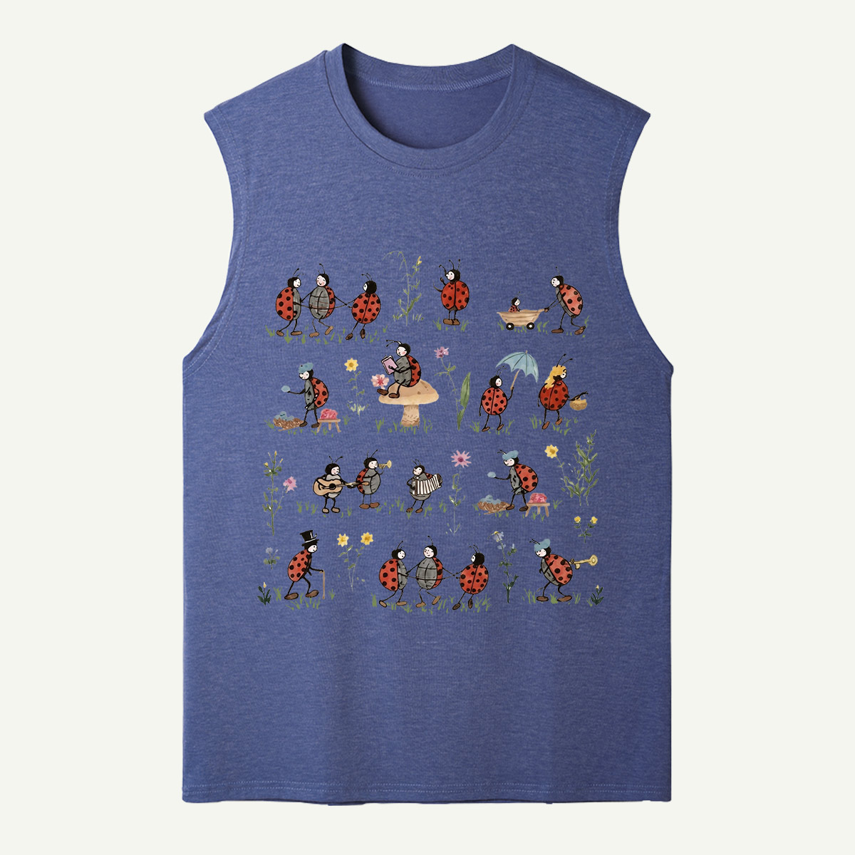 Ladybug and Flower Tank Top