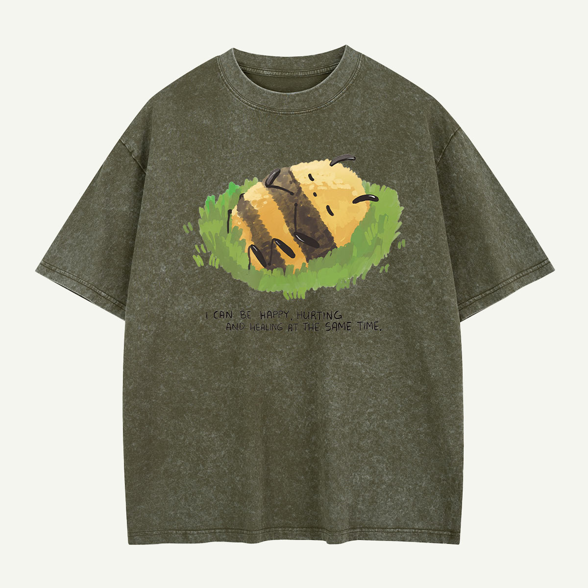 Healing One Buzz at a Time Washed T-Shirt