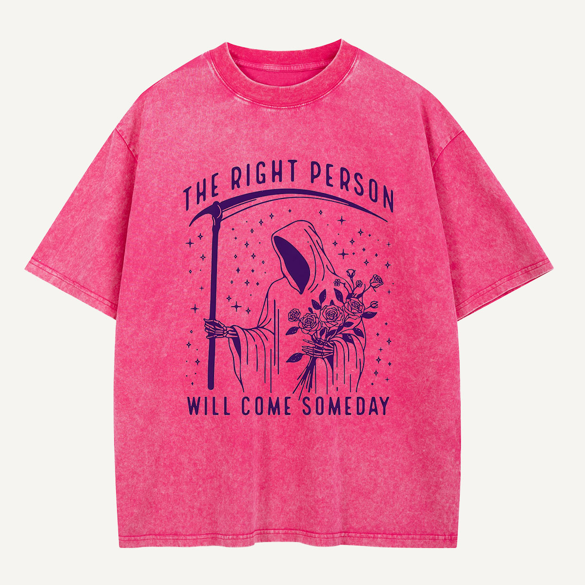 The Right Person Will Come Someday Washed T-Shirt