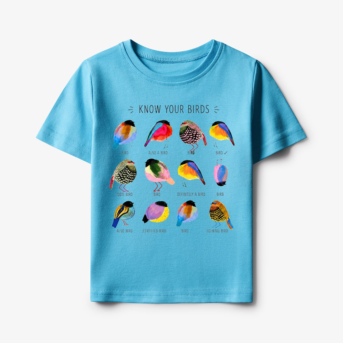 Colorful Bird Guide Kids T-Shirt