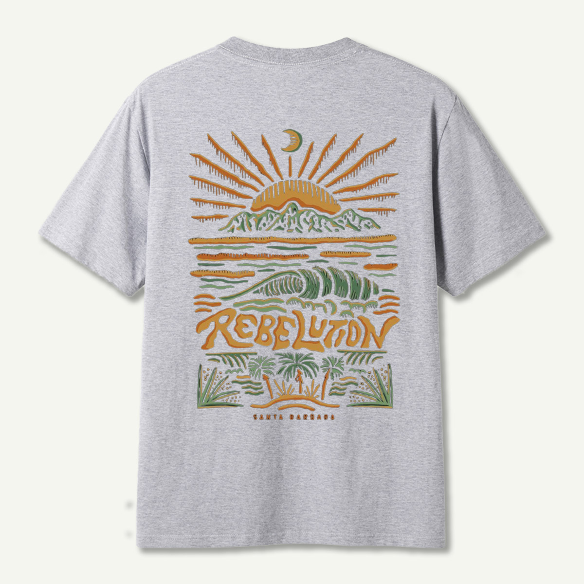 Rebellion Santa Barbara Mountain Wave Sunset T-Shirt