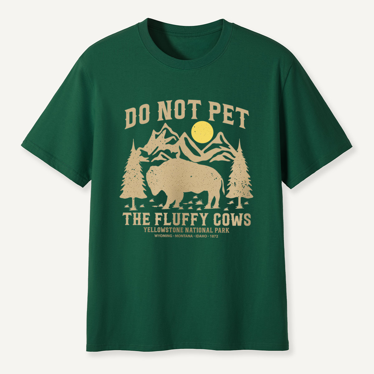 Do Not Pet the Fluffy Cows Yellowstone Sun T-Shirt