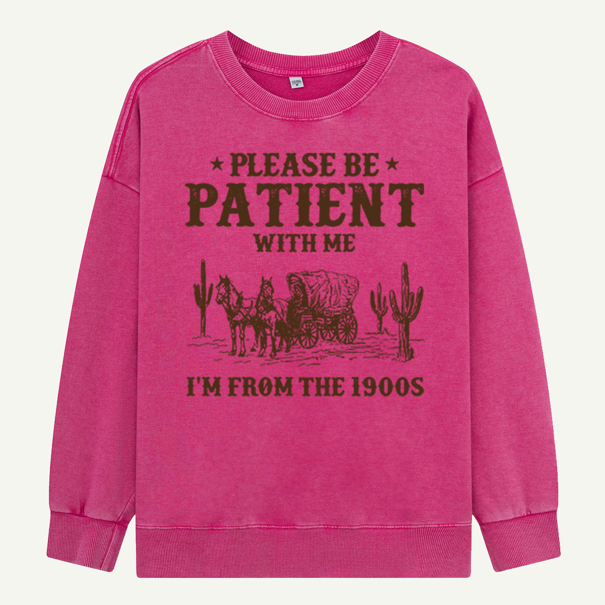 Please Be Patient With Me I'm From the 1900s Washed Sweatshirts