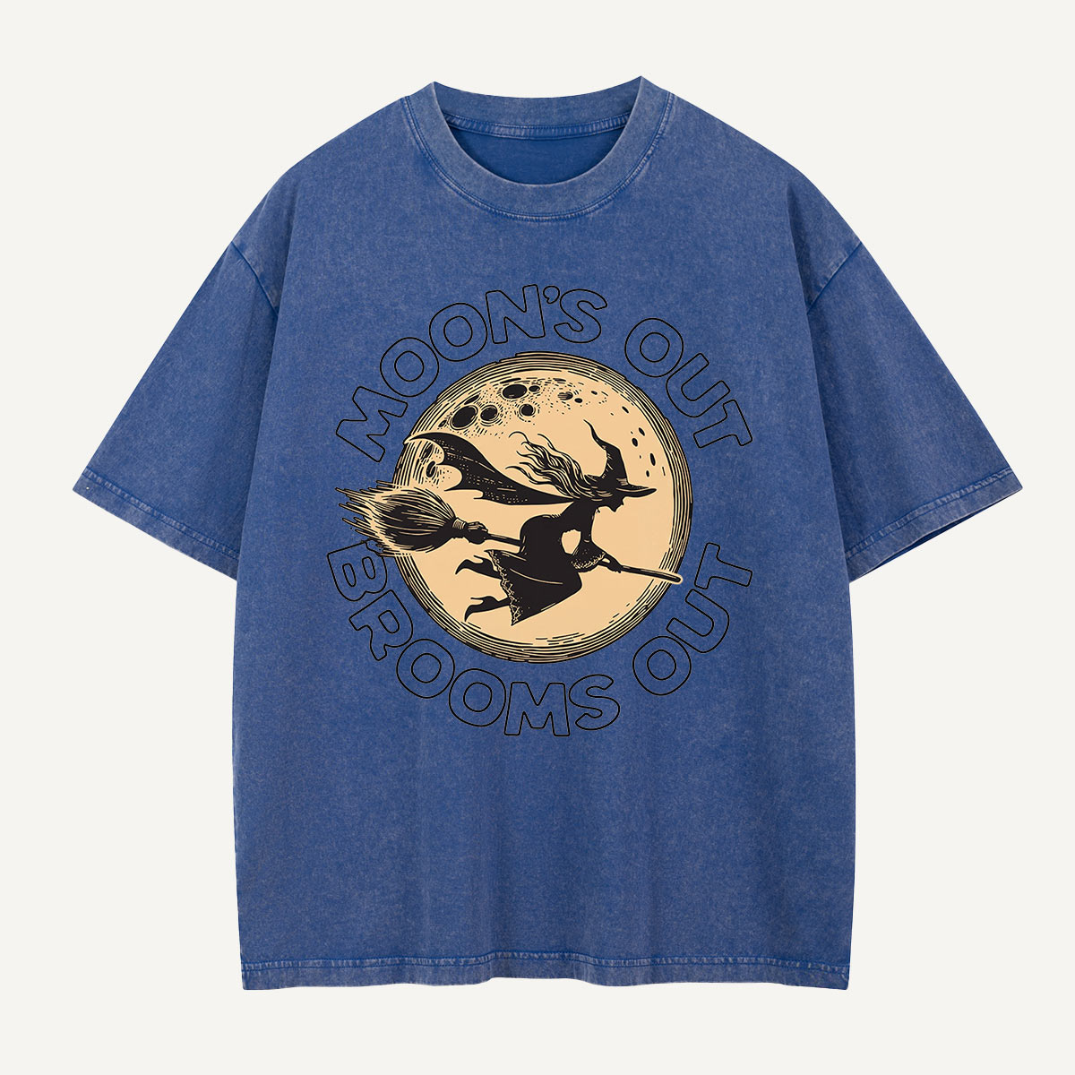 Moon’s Out Brooms Out Washed T-Shirt